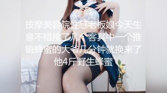 按摩美容院性感老板娘今天生意不错接了几个客其中一个推销蜂蜜的大爷几分钟就换来了他4斤野生蜂蜜