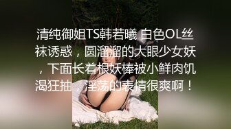 清纯御姐TS韩若曦 白色OL丝袜诱惑，圆溜溜的大眼少女妖，下面长着根妖棒被小鲜肉饥渴狂抽，淫荡的表情很爽啊！