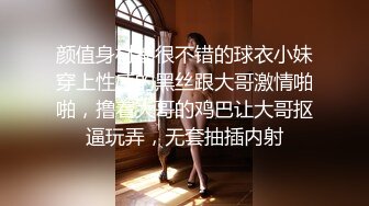 颜值身材都很不错的球衣小妹穿上性感的黑丝跟大哥激情啪啪，撸着大哥的鸡巴让大哥抠逼玩弄，无套抽插内射